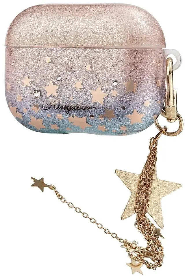 Main image of AirPods Pro Case Cover - Protective Compatible with Apple AirPod Pro - Lightweight Case with Carabiner Key Ring Easy to Use - Shooting Star Charm