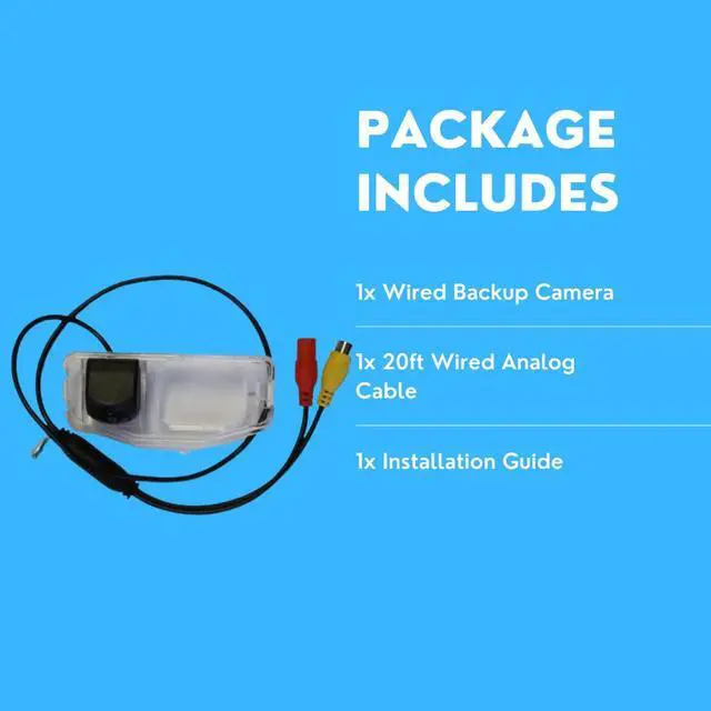 Alt view image 2 of 3 - Backup Camera for Honda Odyssey 2009-2013, 720P/CVBS Night Vision Waterproof DC12V 24V, 170° View