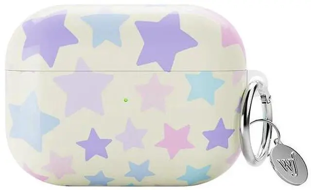 Main image of Cases - Super Sweet Stars AirPods Gen 3 Case, Compatible with Apple AirPods Gen 3 Only | Stars, Pink, Yellow, Blue, Trendy - Protective Cover, Keychain, Women Owned Small Business