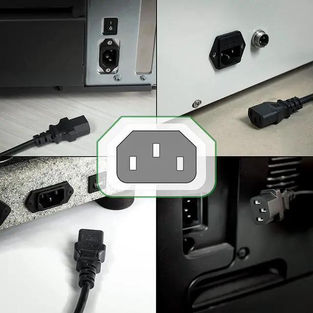 Alt view image 3 of 5 - 5ft AC Power Cord Cable Plug Compatible with HP LaserJet M110we Wireless Printer US