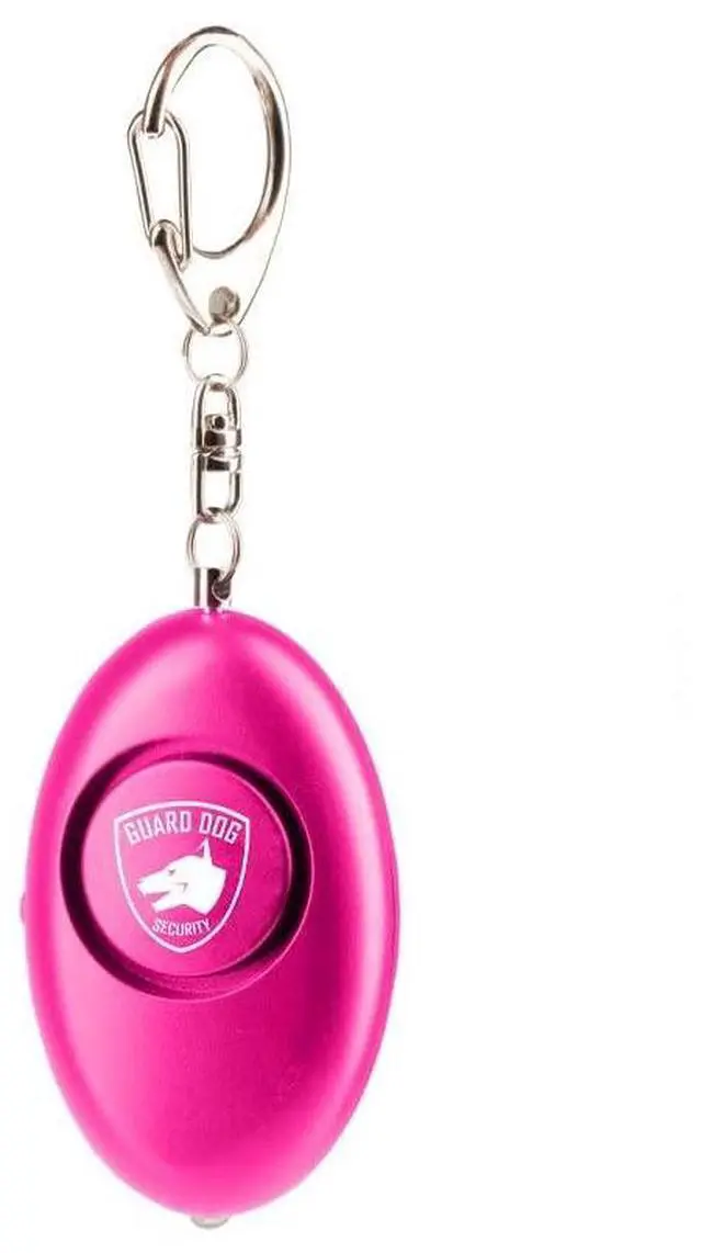 Main image of Personal Panic Alarm, Keychain, LED Light, 120 Decibels, Rubberized Body, Quick Pull Alarm