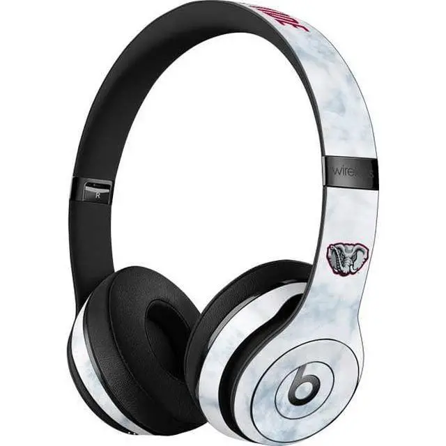 Alt view image 3 of 3 - Decal Audio Skin Compatible with Beats Solo 3 Wireless - Officially Licensed University of Alabama Crimson Tide Net Design