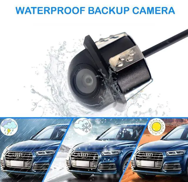Alt view image 2 of 7 - Backup License Plate HD Camera Night Vision Rear View Waterproof Compatible with JVC Car Radio KW-AV61BT KW-M560BT KW-M730BT KW-M740BT KW-V40BT KW-M740BT KW-V120BT KW-V240BT KW-V850BT