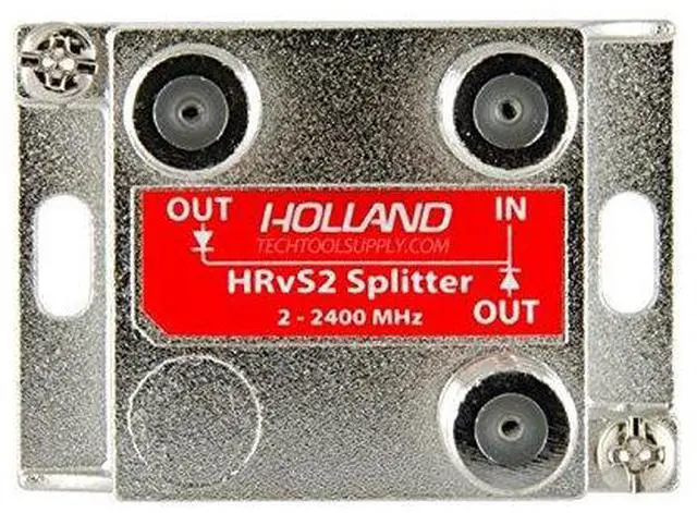 Main image of Holland HRvS2 4-Way Splitter 2-2400 Mhz Satellite Diode Steered Directv