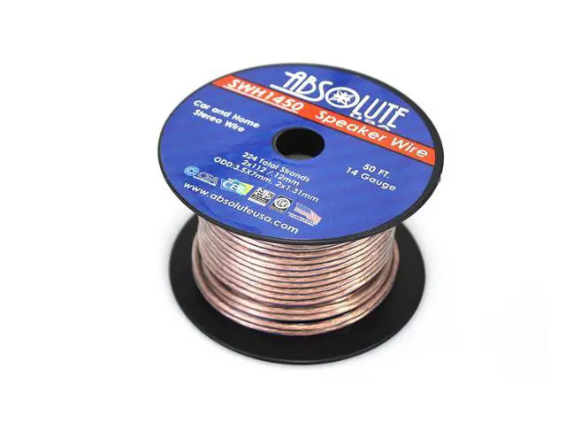 Alt view image 3 of 4 - SWH1450 14 Gauge Car Home Audio Speaker Wire Cable Spool 50'