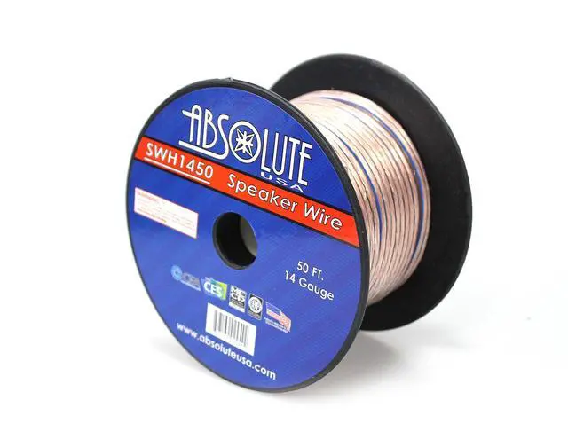 Alt view image 4 of 4 - SWH1450 14 Gauge Car Home Audio Speaker Wire Cable Spool 50'