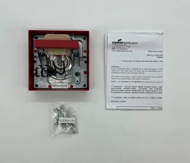 Main image of Series 31T 115V Loud Electronic Horn - Red | 31T-115-R
