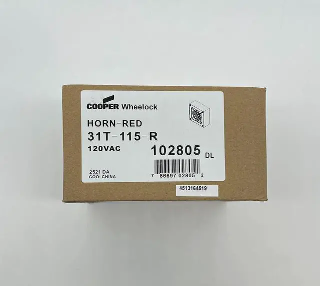 Alt view image 5 of 5 - Series 31T 115V Loud Electronic Horn - Red | 31T-115-R