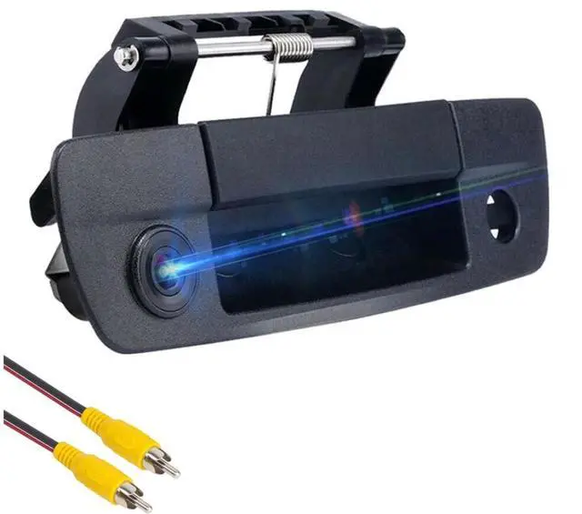 Main image of Tailgate Handle Backup Camera for Dodge Ram (2009-2017) HD Rear View Camera Night Vision IP68 Waterproof 170° Wide Viewing (RCA Connect)
