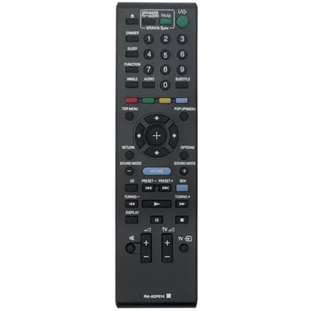 Alt view image 5 of 5 - RM-ADP074 Replacement Remote Control for Sony Blu-ray Disc DVD Player in Living Rooms or Rooms, Replacement Model RM-ADP073, Replace Remote Compatible Models BDV-E190 BDV-E290 BDV-E490 BDV-E690
