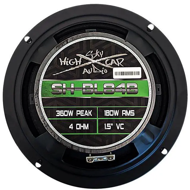 Alt view image 3 of 7 - SH-BL84B 8" 4 ohm Bullet Midrange Loudspeaker (Single Speaker)