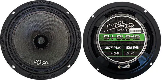 Alt view image 5 of 7 - SH-BL84B 8" 4 ohm Bullet Midrange Loudspeaker (Single Speaker)