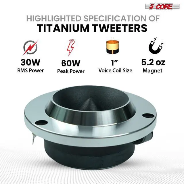 Alt view image 3 of 6 - 6.5 Inch Mid Range Replacement Pro Audio PA DJ Car Speaker Pair 360W 8 Ohms 30 Oz Magnet 1.5" Voice Coil 60W Aluminum Super Tweeters - MR 6.5-8oHM +TW BLT 400 X2PAIR