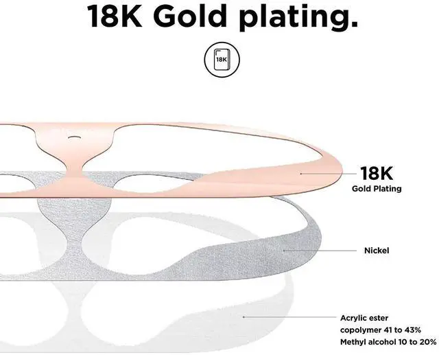 Alt view image 4 of 6 - Upgraded AirPods Dust Guard for AirPods | Luxurious Looking, Must Watch Easy Installation Video, Protect AirPods from Iron/Metal Shavings (Rose Gold, 2 Sets)