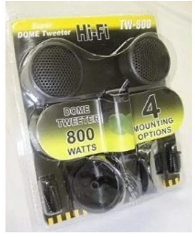 Main image of Absolute TW-500 500WATTS MAX High Efficiency Dome Tweeter with Built-in Crossover (Pair)