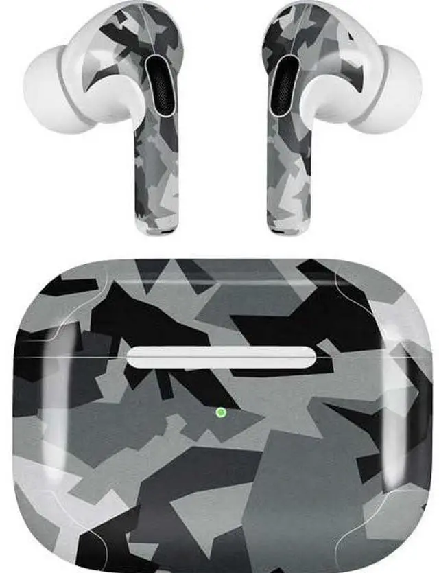 Main image of Decal Audio Skin Compatible with Apple AirPods Pro - Urban Camouflage Black Design