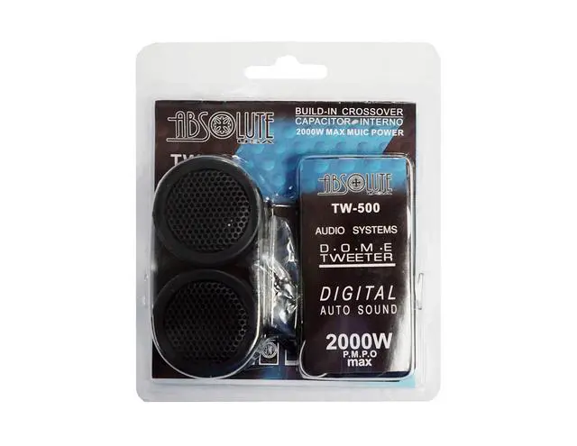 Alt view image 3 of 4 - Absolute TW-500 500WATTS MAX High Efficiency Dome Tweeter with Built-in Crossover (Pair)