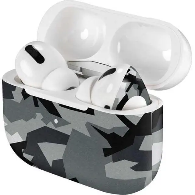 Alt view image 4 of 4 - Decal Audio Skin Compatible with Apple AirPods Pro - Urban Camouflage Black Design