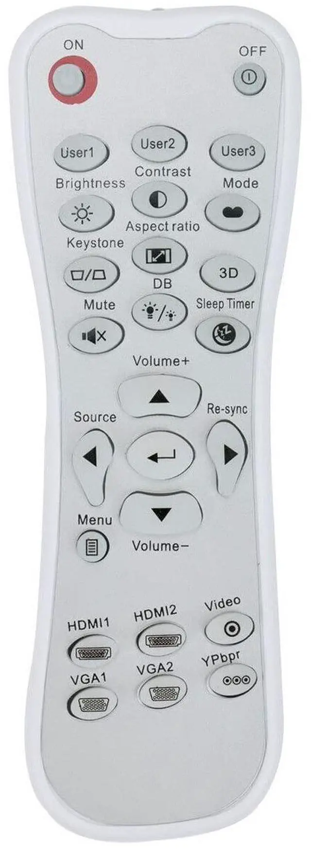 Main image of Replacement Remote Control Controller for Optoma UHD35 UHD38 True 4K UHD Gaming Projector