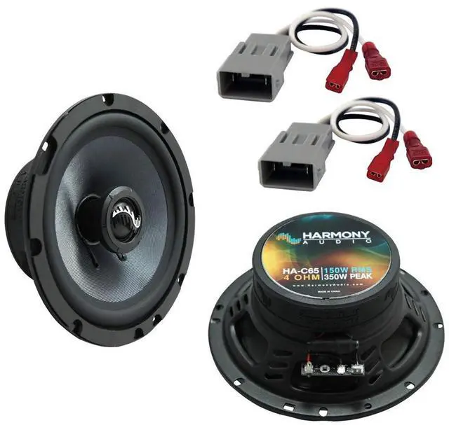 Main image of Fits Honda CR-V 1997-2001 6.5" 350W Speakers with Harness | Carbon Series peak handling, plug-and-play factory connector, direct bolt-in stereo upgrade, 6.5 Inch midbass and clear highs