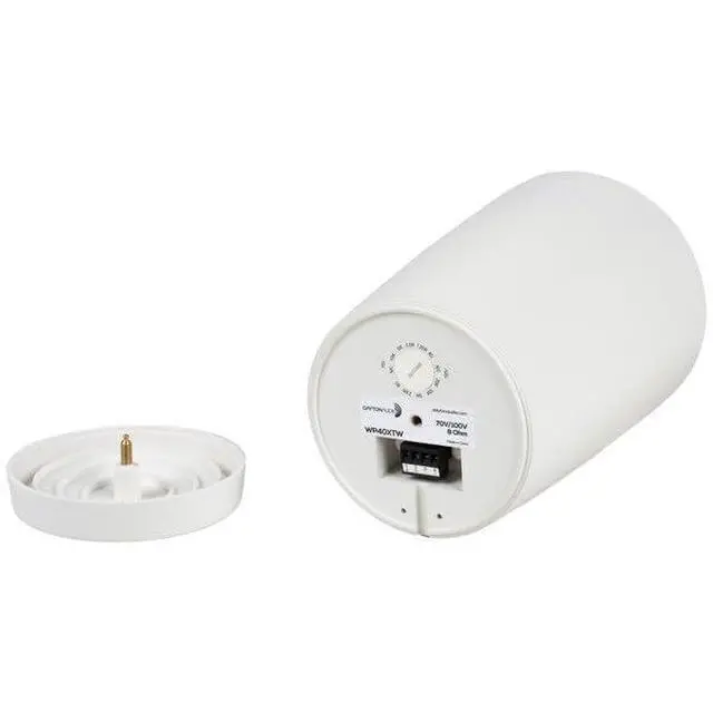 Alt view image 5 of 7 - 4" Compact Pendant/Landscape Speaker 70V/100V/8 Ohm White WP40XTW