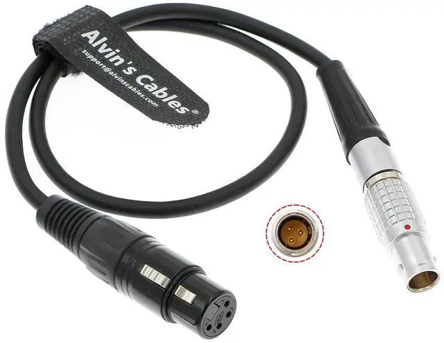 Main image of Power Cable for Sony Venice F55 SXS Camera for Steadicam M1 M2 Sled 2B 3 Pin Male to XLR 4 Pin Female 12V Power Cable