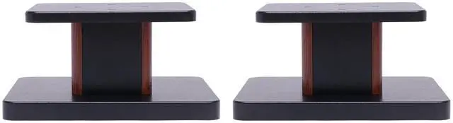 Main image of Universal Floor Speaker Stands 28'' Bookshelf Speaker Stands Pair Heavy Duty Surround Sound Speaker with Sand Filling Tuning Function Studio Monitor Stands for Home Theater (Yellow Sandalwood, 6'')
