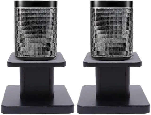 Main image of Universal Floor Speaker Stands 28'' Bookshelf Speaker Stands Pair Heavy Duty Surround Sound Speaker with Sand Filling Tuning Function Studio Monitor Stands for Home Theater (Black Walnut, 6'')