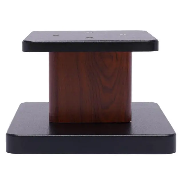 Alt view image 7 of 7 - Universal Floor Speaker Stands 28'' Bookshelf Speaker Stands Pair Heavy Duty Surround Sound Speaker with Sand Filling Tuning Function Studio Monitor Stands for Home Theater (Yellow Sandalwood, 6'')