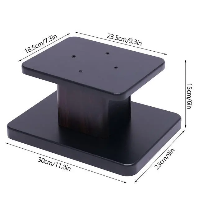 Alt view image 3 of 7 - Universal Floor Speaker Stands 28'' Bookshelf Speaker Stands Pair Heavy Duty Surround Sound Speaker with Sand Filling Tuning Function Studio Monitor Stands for Home Theater (Black Walnut, 6'')