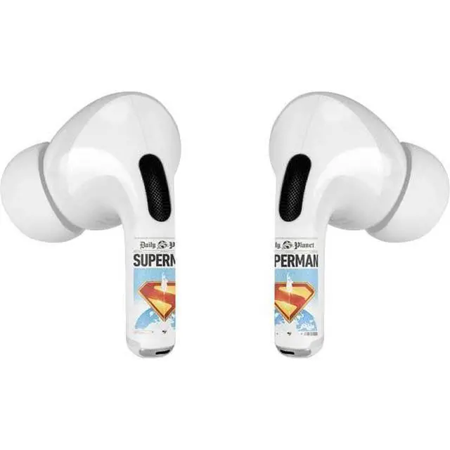 Alt view image 3 of 4 - Decal Audio Skin Compatible with Apple AirPods Pro - Officially Licensed Superman 2025 Daily Planet Superman Cover Design