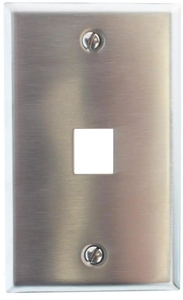 Main image of SSF11 Premise Wall Plate, 1-Gang, 1-Port, Stainless Steel