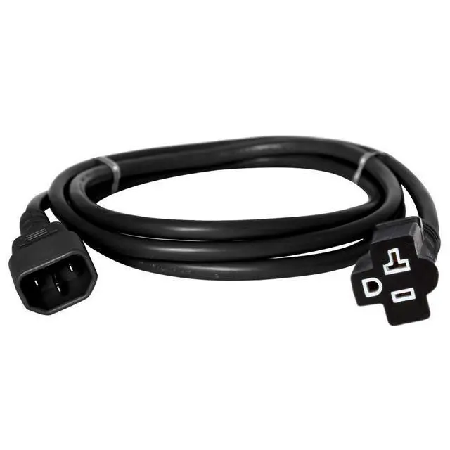 Alt view image 2 of 2 - C14 to 5-20R Power Cord, 15A, 125V, 14/3 SJT, 1 Foot