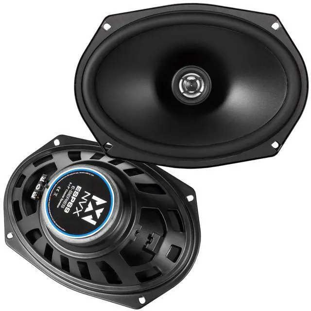 Alt view image 2 of 7 - E-Series 6x9 Front Speaker Upgrade Kit with Wiring Harness Fits Select 20192025 Ram 1500 480W Peak 2-Way Coaxial Speakers, Plug-and-Play Installation