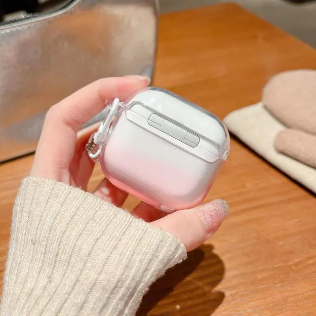 Alt view image 2 of 4 - Compatible with AirPods 4, Fashion Slim Fit Cover Clear Strawberry Accessories Case for AirPods 4 with Pendant