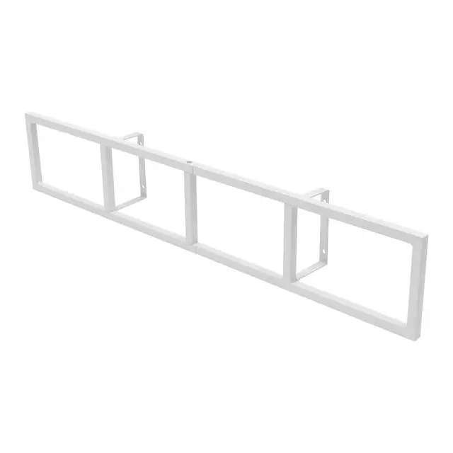 Alt view image 5 of 7 - Wall Mount 34 Inch Media Storage Rack, CD DVD Organizer Metal Shelf, Cube Storage Media Shelf and Video Game Organizer (5, White)