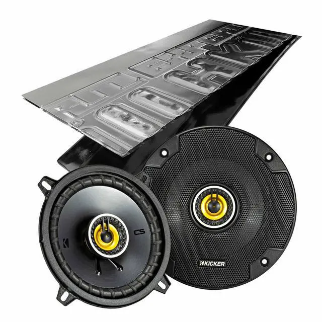 Main image of CSC54, CS Series 5.25 2 Way Coaxial Car Speakers + Damping Kit Bundle