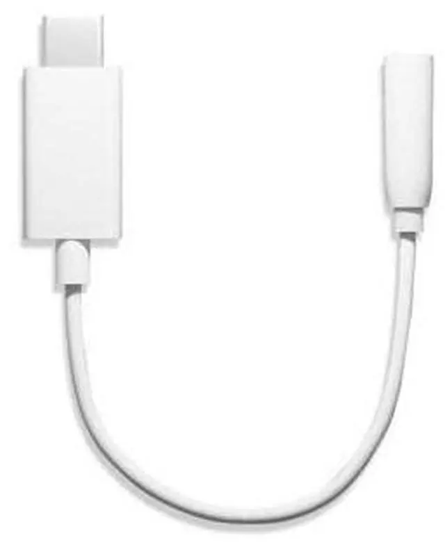 Alt view image 2 of 3 - Type C to 3.5mm Female Audio Adapter, White USB-C Headphone Jack Audio Adapter Cable 30UC-C35MM