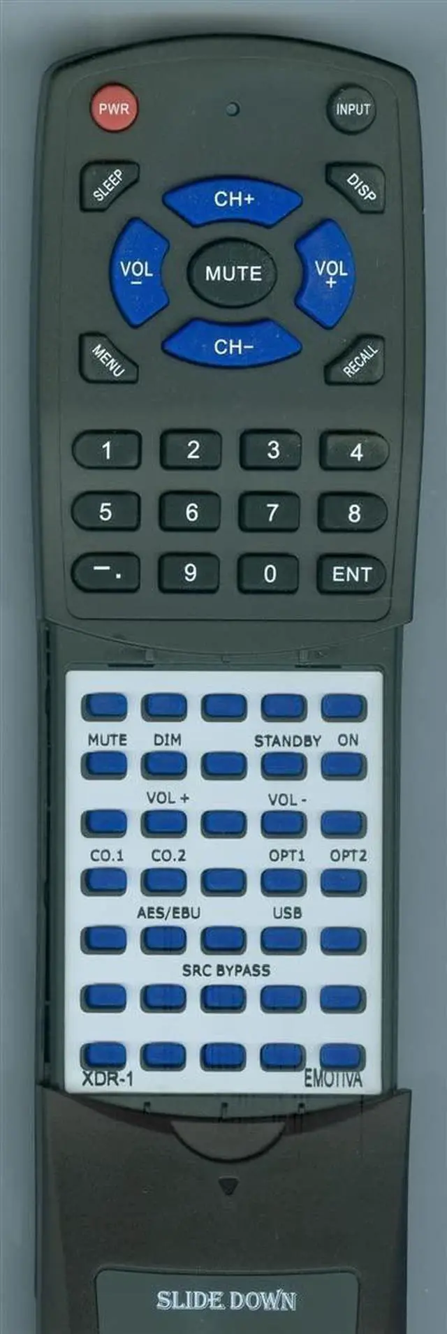 Main image of Replacement Remote for Emotiva XDA-1, XDA-2