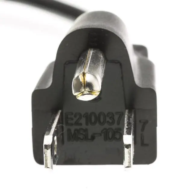 Alt view image 4 of 6 - 10 feet Computer/Monitor Power Cord, C13 Female to NEMA 5-15P Male Plug, 3 Pin, 18 AWG, SVT, 10 Amp, C13 to Nema 5-15P Power Cable for PC/Monitor, Black