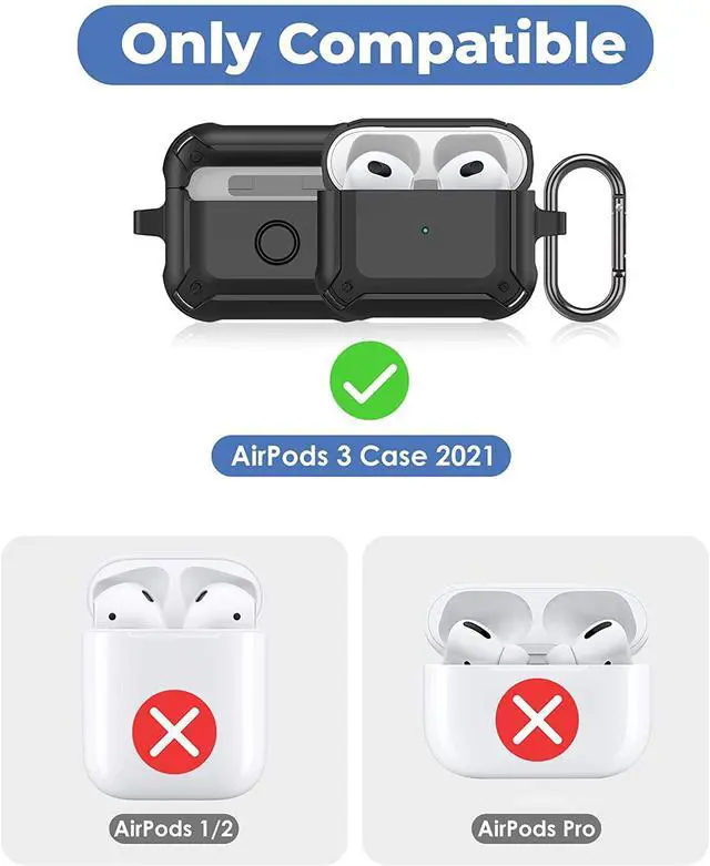 Alt view image 2 of 6 - Designed for Apple AirPods 3 Case 2021, Bear Plush Doll Cute 3D Cartoon AirPods 3rd Gen Cover Hooks Button Earphone Headphone, Shockproof Anti-Fall and Dustproof Protective (Bear)