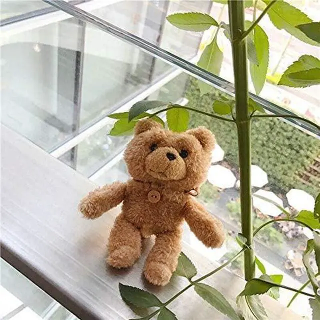 Alt view image 6 of 6 - Designed for Apple AirPods 3 Case 2021, Bear Plush Doll Cute 3D Cartoon AirPods 3rd Gen Cover Hooks Button Earphone Headphone, Shockproof Anti-Fall and Dustproof Protective (Bear)