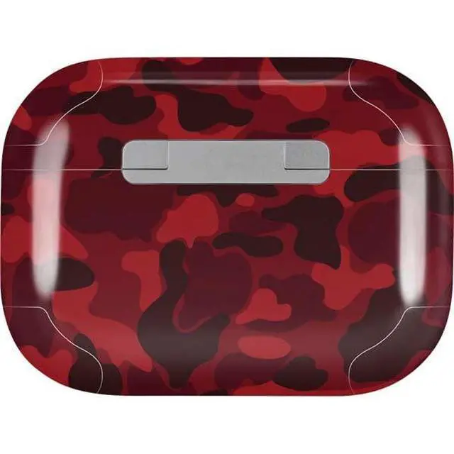 Alt view image 2 of 4 - Decal Audio Skin Compatible with Apple AirPods Pro - Red Street Camo Design
