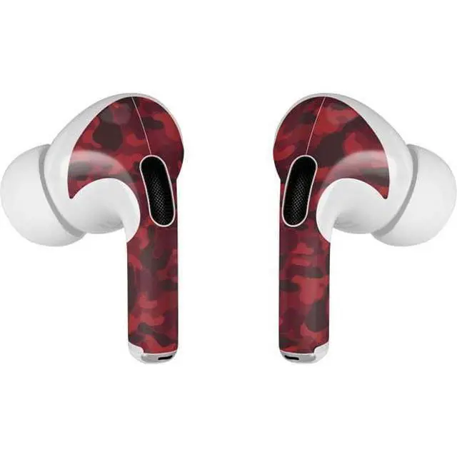 Alt view image 3 of 4 - Decal Audio Skin Compatible with Apple AirPods Pro - Red Street Camo Design