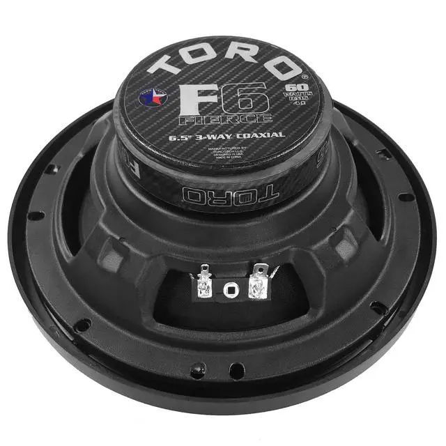 Alt view image 4 of 7 - TECH F6 6.5 3-Way Coaxial Car Speakers | High-Efficiency 120W Peak / 60W RMS Pair, 13mm Tweeters, Ferro Fluid Design, Butyl Rubber Surround, Poly-Mica Cones, Easy Fit Upgrade