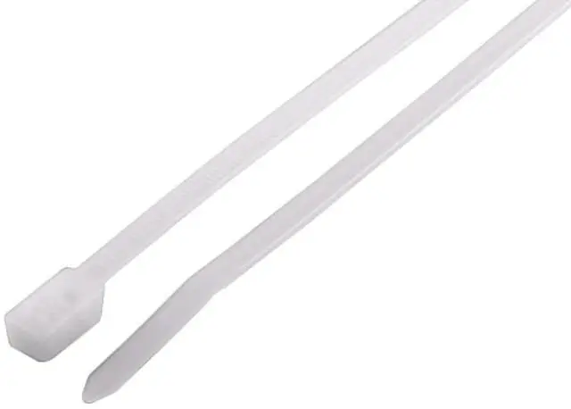 Main image of 1000pc 8" or 12" Black UV Resistant or Natural Double Loop Zip Ties, 50lb (12", Natural)