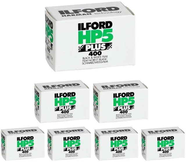 Main image of Ilford 1574577 HP5 Plus, Black and White Print Film, 35 mm, ISO 400, 36 Exposures pack of 7