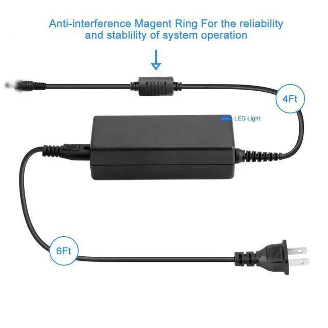 Alt view image 3 of 5 - New AC/DC Adapter Replacement for Anker A1720 521 200W/256Wh Portable Power Station Solar Generator Backup Battery LiFePO4 11-28V 5.5A 65W Power Supply Cord Cable Battery Charger Mains PSU