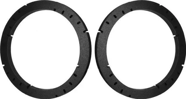 Main image of 5.25" 5 1/4" Speaker Spacers Depth Extender Extending Rings - 1" thick - ID: 4 3/4" OD: 5 3/4" - 1 Pair - SSK525K - Stackable - Perfect For Framing Fiberglass Enclosures