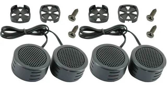 Alt view image 3 of 7 - 10 Pairs of AB-204TW 3000 Watts Maximum Power Handling Car Audio Piezo Super Dome Tweeter 1 Inch High Power and Sensitivity Dome Surface Mounting Tweeters